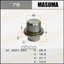 Болт Маслосливной A/T Masuma Subaru Forester.Sf5.Sf9 Masuma арт. 78
