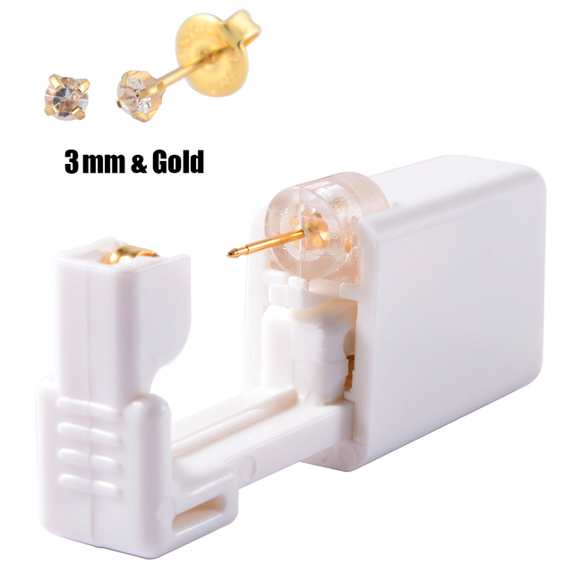 Disposable Self Ear Piercing Gun Sterile Cartilage Tragus Helix Piercing Unit NO PAIN Piercer Tool Machine Kit With Stud