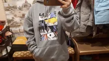 Tops Hoody Spring Harajuku Brown Anime Black Fleece Girls Korean-Style Cartoon Kawaii