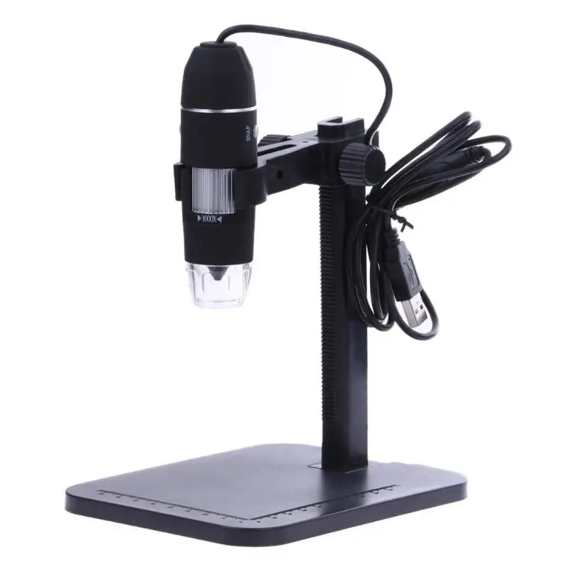 

2019 New USB Digital 1000X 800X Microscope 8 LED 2MP Electronic Microscope Endoscope Zoom Camera Magnifier Lift Stand Tool