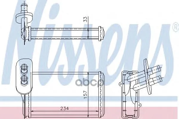 Радиатор Отопителя Nissens 73962 Nissens арт. 73962