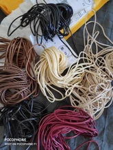 Cuerda de algodón encerado coreano, cuerda de rosca, correa para collar, cuentas para pulsera DIY, accesorios para fabricación de joyas, 10 m/lote