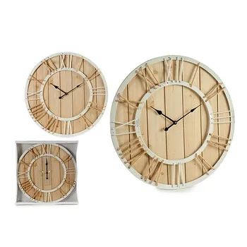 

Wall Clock Rope Wood Rope (3,5 x 60 x 60 cm)