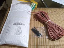 Cable de calefacción de fibra de carbono, cubierta de goma de silicona mejorada, 33 Ohm/m 3mm, 100 metros