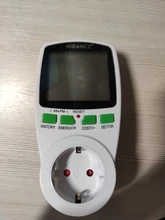 HiDANCE-medidores de potencia CA 220v, medidor de energía digital, medidor de vatios, UE, Analizador de toma de medición de coste de electricidad