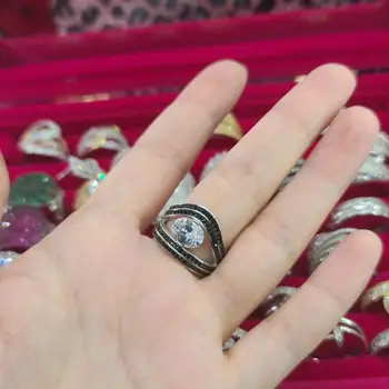 

Ring 925 silver ring with zircon