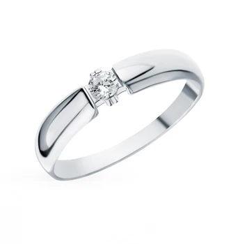

Silver ring with cubic zirconia sunlight