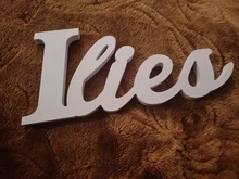 Standing Letters-Sign Wedding-Joint Wooden Names Personalised Large MDF Raw