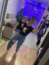 Camiseta a juego con latido del corazón para madre e hija, ropa de Navidad para madre, padre, niño