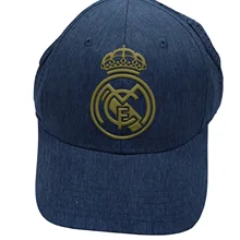 Синий стальной колпачок с решетчатой полкой регулируемый взрослый Реал Мадрид-ковбой/золото