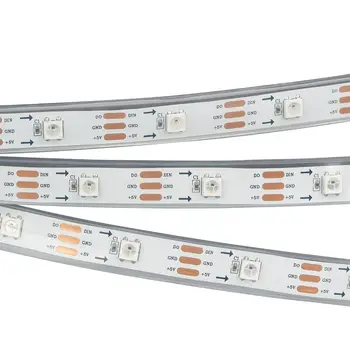 

LED strip SPI-5000P-AM 5V RGB 5060 150 LED X1, 5 m 2812 Arlight 022204