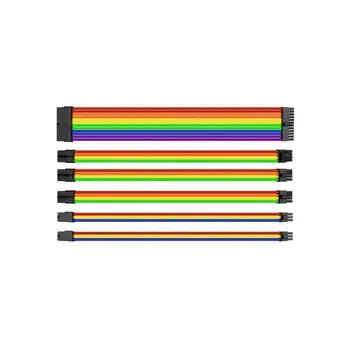 

Thermaltake Power cord kit Combo Pack TtMod-With sleeves-Multicolored