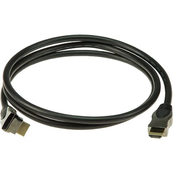 

Ha-ha-a2 HDMI cable, straight/right angle, 2 M, Klotz