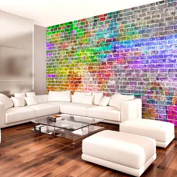

Wall mural-Rainbow Wall - 200x140 cm