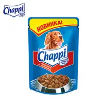 Влажный корм для собак Chappi "Сытный мясной обед", Говяд