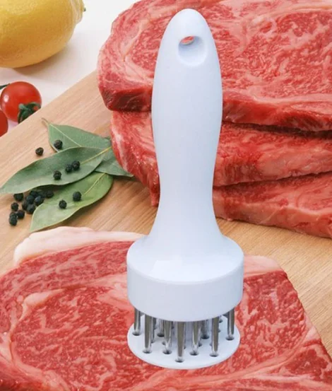 Нержавеющая сталь Мясорубка игла стейк сосновая игла портативные кухонные инструменты Мясорубка запчасти Ручной Кухонный комбайн - Цвет: white