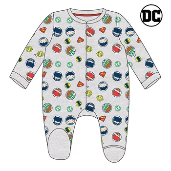 

Baby's Long-sleeved Romper Suit Justice League Grey