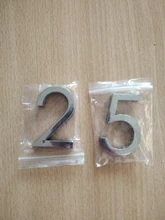 Door-Plate Sign Sticker Number-House Address Abs-Plastic Plaque Hotel 0123456789 Digits