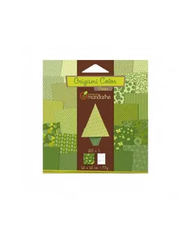 

PAPER FOR ORIGAMI 12X12 CM IN GREEN COLOR 20 SHEETS