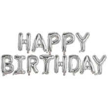 13 Uds globos de feliz cumpleaños globo de aluminio con letras decoraciones para fiesta de cumpleaños de niños cumpleaños globos del alfabeto conjunto