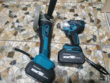 Impact-Wrench Lithium-Ion-Battery Cordless Electric Rechargeable 18V with Two-18v-4.0ah