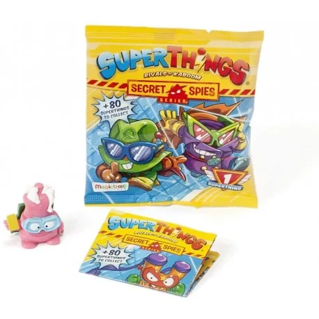 Box of 50 SUPERTHINGS SECRET SPIES envelopes (new series of SUPERZINGS)