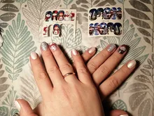 Nail-Decals Transfer-Foil Water-Accessory Christmas-Slider Gift Manicure NEW DIY Winter