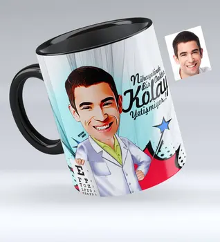 

Personalized Mr Ophthalmologist Caricature Of Black Mug cup-1