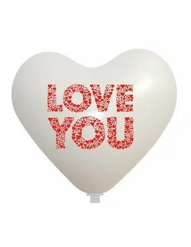 

Balloon Love You Heart 65cm White