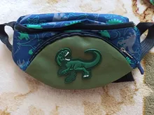 Riñonera con dibujo de dinosaurio para chico y niña, bolso de pecho con cinturón para niño, bolsa de dinero, riñonera con cremallera para bebé