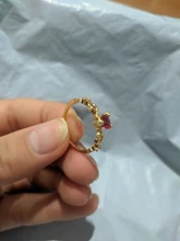Huitan-Anillo de corazón sencillo para mujer, anillos de dedo bonitos para mujer, regalo de cumpleaños romántico para novia, joyería de piedra circonio de moda