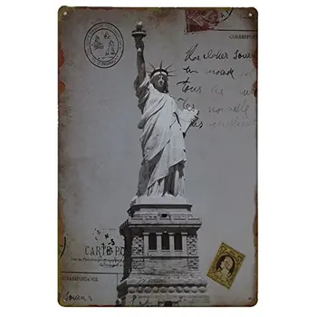 

MARQUISE & LOREAN | Decorative Plates Vintage Metal York. Posters New Statue Liberty