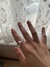 Conjunto de anillos acrílicos coloridos de acetato para mujer y niña, anillos redondos gruesos de resina, accesorios de joyería