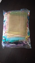 Bolsas de organza de decoración, embalaje para joyería, regalo o fiesta de boda, 7x9, 9x12, 10x15, 13x18CM, 24 colores, 50 unidades
