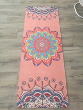 Esteras gruesas de TPE/ante para yoga, Esterilla de entrenamiento de silicona para Ejercicio físico, absorbe el sudor, 6mm