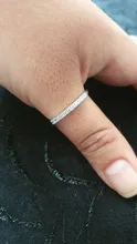 S925 Wedding mix size Carat Round CZ Plated Simulated Eternity Ring Bands New Jewelry