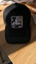 Minnie de Disney de malla con estampado de Mickey para hombre y mujer, gorra de malla con estampado de Mickey, Snapback, Gorra de béisbol de algodón Hip Hop, unisex