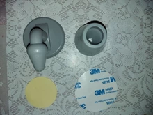 Tope de puerta de silicona silenciosa sin perforación, tapón de absorción de pared para inodoro, soporte de puerta antigolpes, tope de puerta de engranaje de resistencia