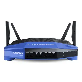 

Linksys WRT3200ACM wireless router Dual-band (2.4 GHz/5 GHz) Gigabit Ethernet black, blue