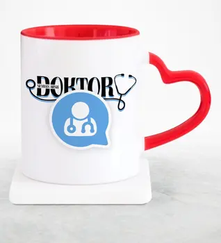 

Personalized Professional Doctor Red Heart Mug Cup-11