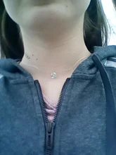 Gargantilla Invisible de línea de pescado, Collar de cristal, colgantes de cuello de circonita, cadena de clavícula para mujer, Collar femenino