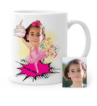 

Personalized Birthday Cartoon White Mug Cup-2