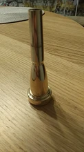 Boquilla de trompeta duradera de Metal chapado en oro 3C 5C 7C, forma de bala para Yamaha Bach Conn y King Trumpets, accesorios