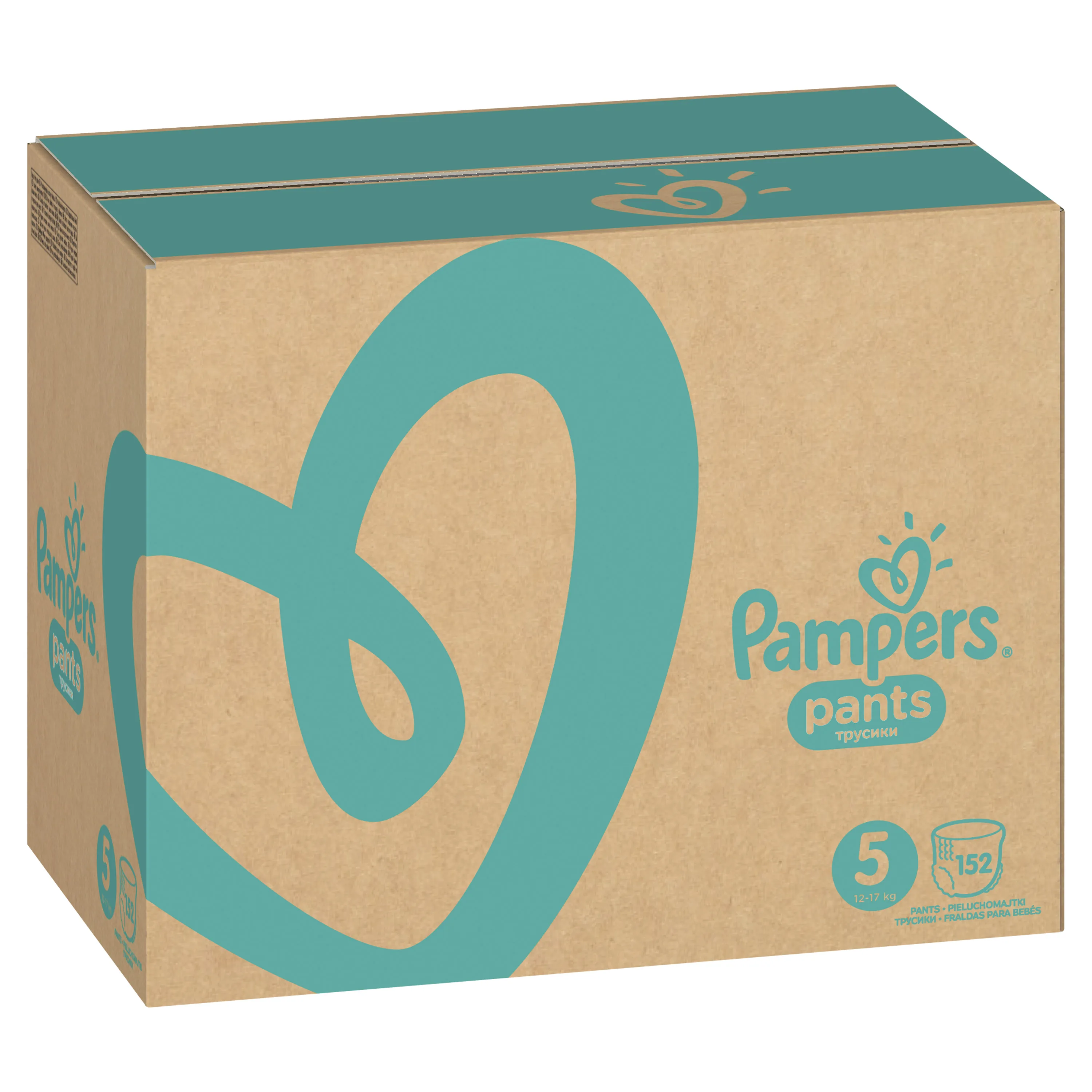 Подгузники-трусики Pampers Pants 12-17 кг, размер 5, 152шт