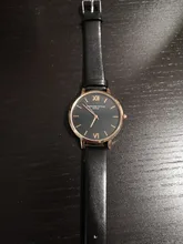 Reloj de pulsera analógico de cuarzo para Mujer, cronógrafo con correa de cuero de lujo, color negro, 5 uds.