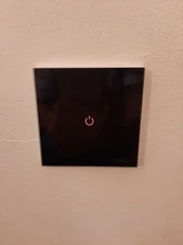 UBARO-Interruptor táctil AC100-240 europeo, panel LED de alimentación de pared de cristal templado en blanco y negro, 1/2/3 entradas