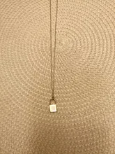 Collar de acero inoxidable chapado en oro para mujer, cadena de eslabones en O chapado en oro, regalo de cumpleaños para mujer