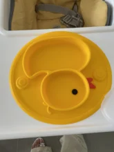 Silicone Dish Plate-Set Saucer-Suction Childrens Tableware Baby-Led Antislip Weaning