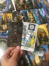 Moderno Tarot tarjetas Deck cubierta juegos inglés familia regalo fiesta tarjeta juego entretenimiento