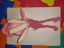 Calamar bonito y pequeño sonido de juguete de perro BB, mascota de peluche, cuerda de perrito, mordedores de juguete con sonido rosa para gato